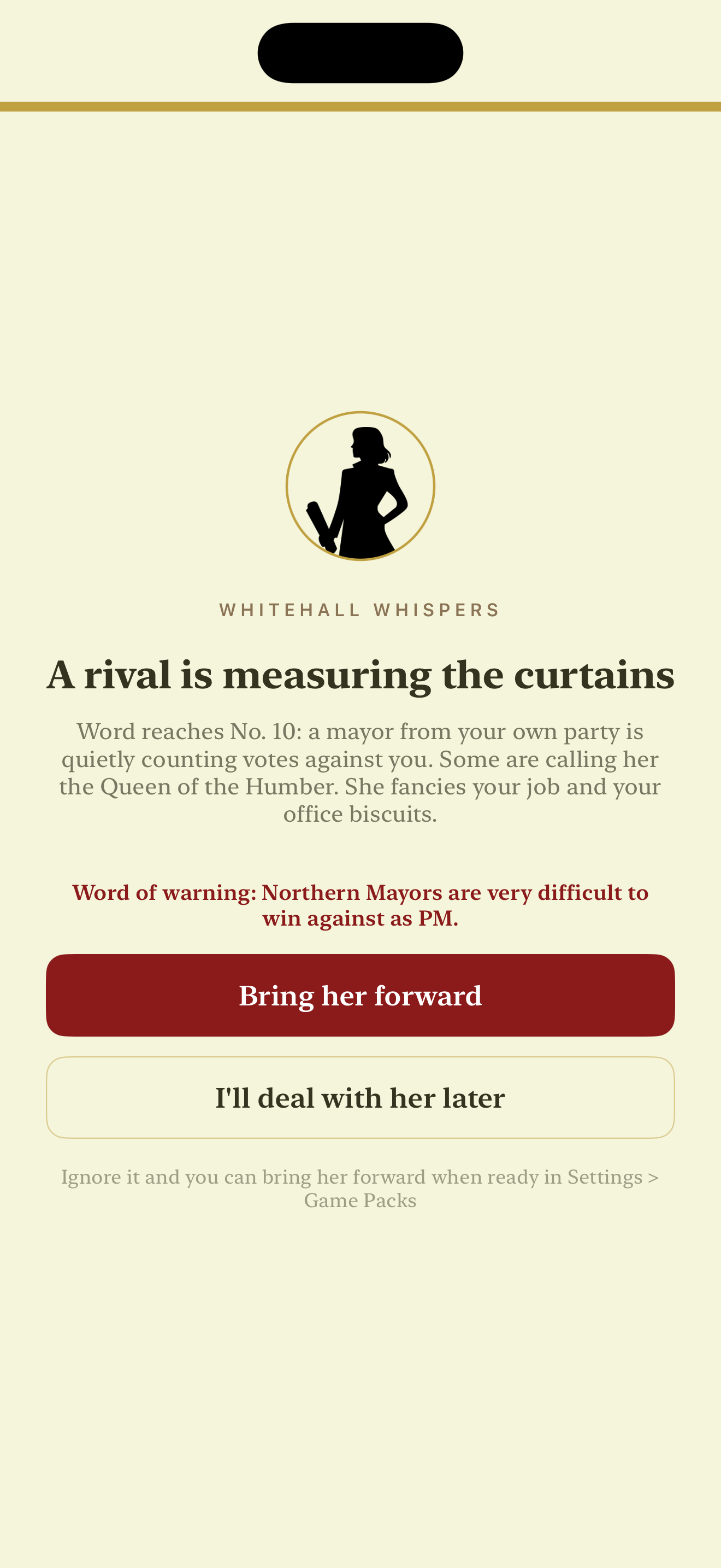 Queen of the Humber promo image showing Donna silhouette looking determined.