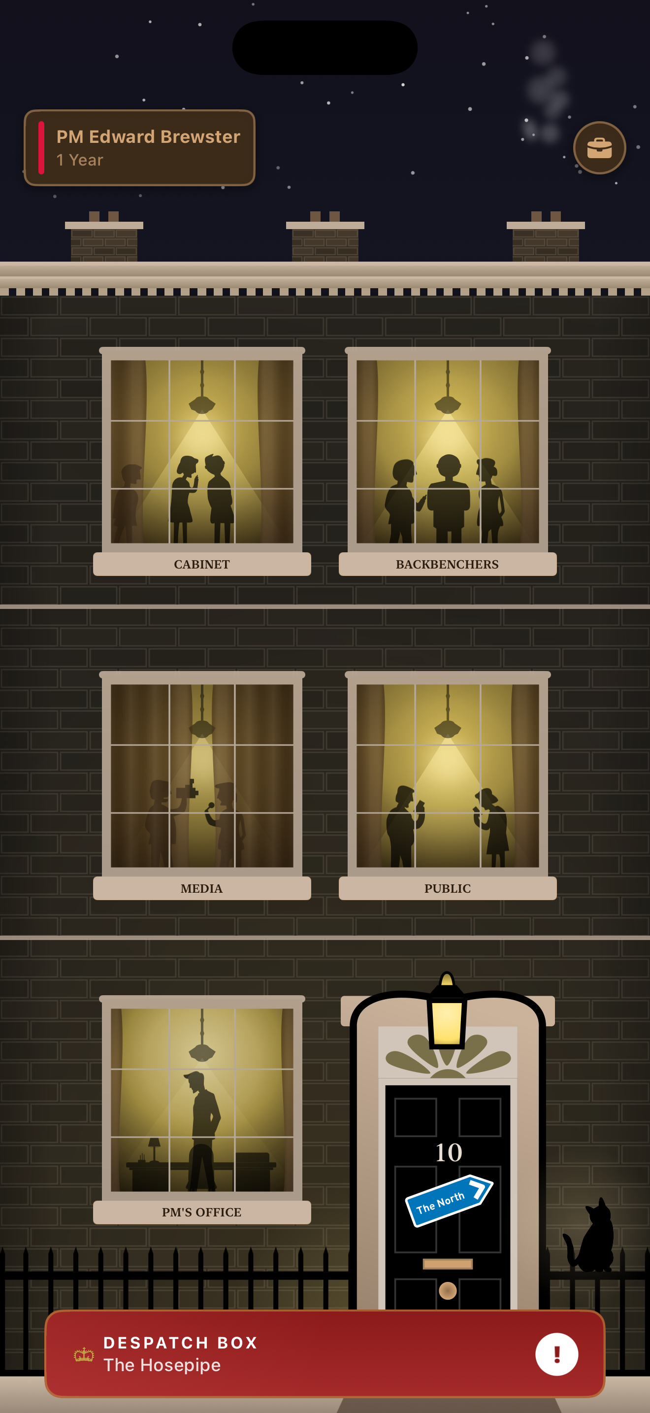 10 Downing Street with faction windows